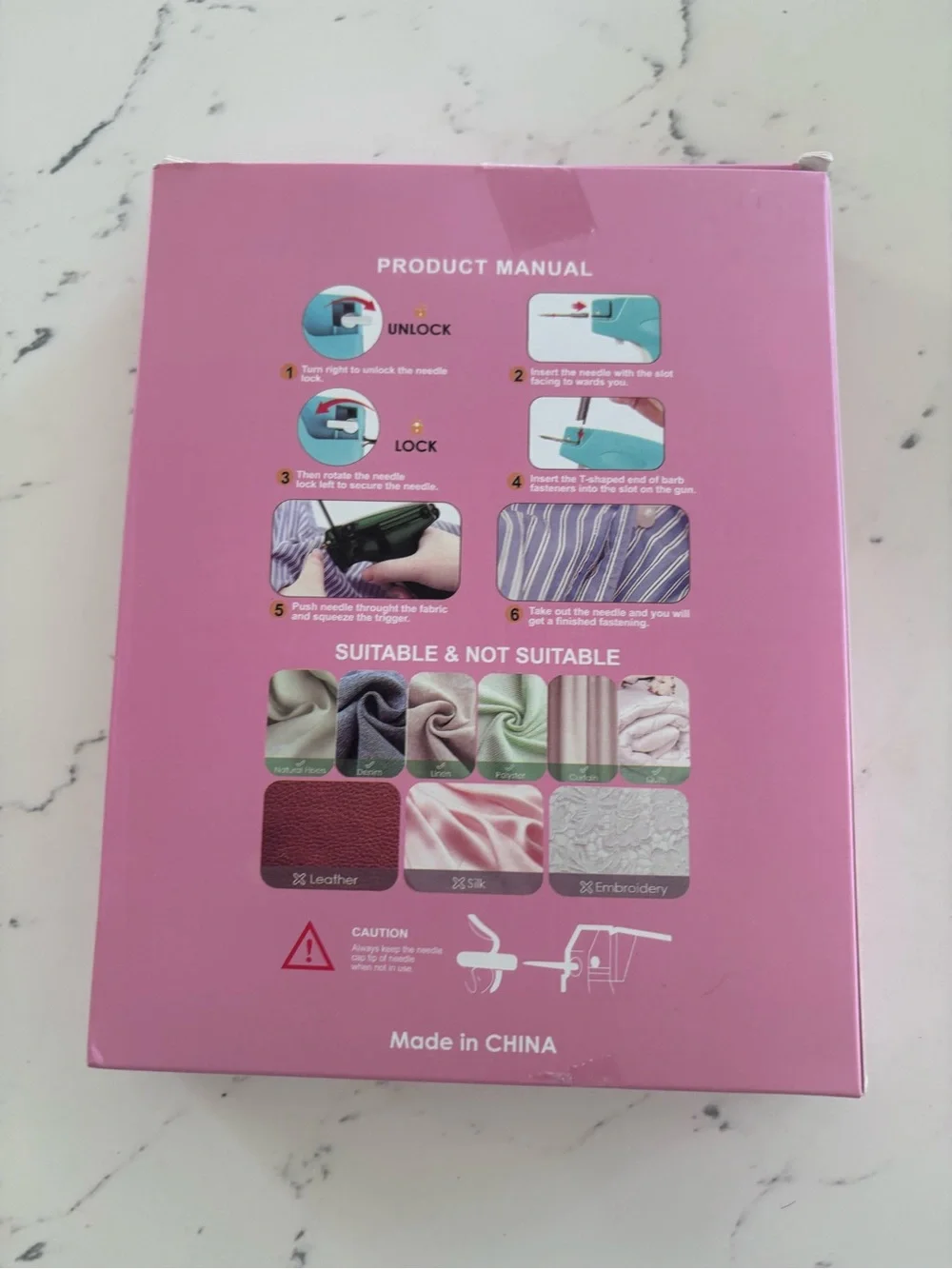 Stitch Gun for Clothes, Handheld Stitch Tag Gun Quick Clothing Stitchy